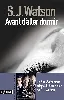 livre avant d'aller dormir s. j. watson