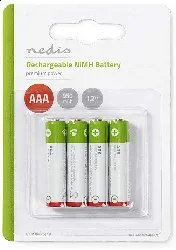 pile rechargeable ni-mh aaa 1.2 v 950 mah 4 pièces blister