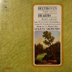 vinyle beethoven* brahms* isaac stern, leonard rose, eugene istomin, orchestre de philadelphie*, ormandy triple concerto double