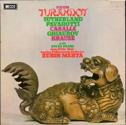 vinyle puccini* sutherland*, pavarotti*, caballe*, ghiaurov*, krause* with peter pears, john alldis choir, london philharmonic orc