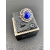bague argent ronde ornée d'un lapis lazuli argent 925 millième (22 ct) 7,19g