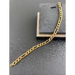 bracelet maille figaro or 750 millième (18 ct) 23,94g