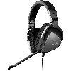 casque asus rog delta core circum-aural uni-directionnel gris/noir
