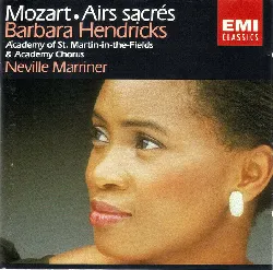 cd mozart* barbara hendricks, neville marriner* airs sacrés/sacred arias (1987, cd)