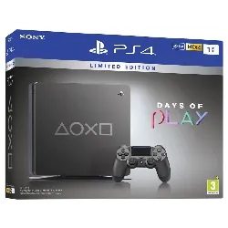 console sony playstation 4 ps4 slim 1to edition days of play steel