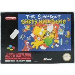 jeu super nintendo snes the simpsons bart's nightmare