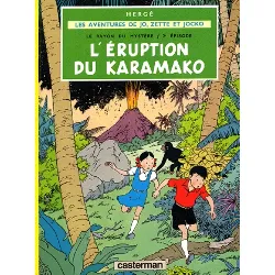 bd casterman - les aventures de jo, zette et jocko tome 4 - l'éruption du karamako