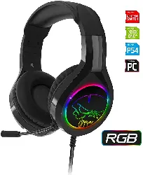 casque spirit of gamer pro-h8 rgb rainbow circum-aural omni-directionnel noir