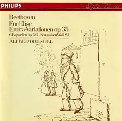 cd beethoven - alfred brendel - für elise / eroica - variationen op. 35 / 6 bagatellen op. 126 / ecossaisen woo 83 (1985)