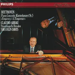 cd beethoven, claudio arrau, staatskapelle dresden, sir colin davis - piano concerto = klavierkonzert nr. 5 «emperor» . «l'empereu