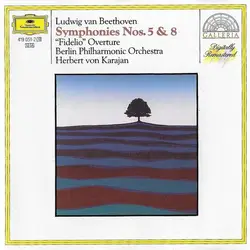 cd ludwig van beethoven / herbert von karajan / berliner philharmoniker - symphonies nos. 5 & 8 /  (1987)