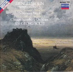 cd mendelssohn*, the chicago symphony orchestra, sir georg solti* no. 3 scottish no. 4 italian (1986, cd)