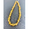 collier argent pierre citrine forme irrégulière