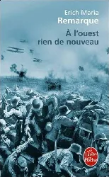 livre a l'ouest, rien de nouveau erich maria remarque