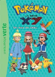 livre bibliothèque verte - pokémon la série xy tome 21 - un duo de choc