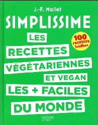livre hachette simplissime recettes végétariennes/vegan