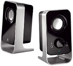 logitech ls11 speakers -haut-parleurs 2.0 prise casque -prise d'entrée auxiliaire 3 watts noir