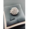 bague boule pavée de diamants or 750 millième (18 ct) 5,63g