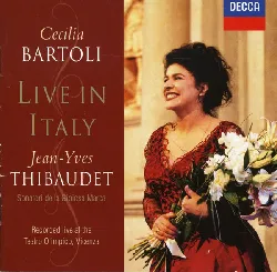 cd cecilia bartoli, jean-yves thibaudet, sonatori de la gioiosa marca live in italy (1998, cd)