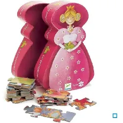 djeco dj07221 puzzle silhouette princesse