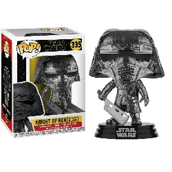 figurine pop star wars n° 335 - knight of  ren chrome  (heavy blade)