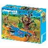 jouet playmobil 4827 - poste d'observation et animaux de la  savane