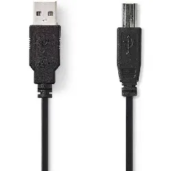 nedis usb 2.0 câble a male b male 3,0 m noir