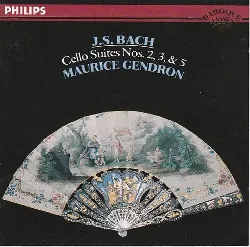 cd j.s. bach* maurice gendron cello suites nos. 2, 3  5