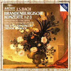 cd j.s. bach - the english concert, trevor pinnock - brandenburgische konzerte 1 - 2 - 3 = brandenburg concertos = concertos brand
