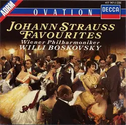 cd johann strauss, wiener philharmoniker, willi boskovsky - johann strauss favourites (1985)