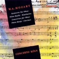 cd mozart*, concerto köln concertos for oboe flute-harp clarinet