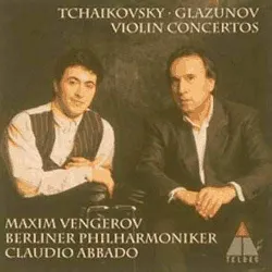 cd tchaikovsky*, glazunov* maxim vengerov, berliner philharmoniker, claudio abbado violin concertos