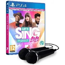 jeu ps4 let's sing 2020 hits français et internationaux avec 2 microphones