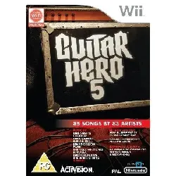 jeu wii guitar hero 5