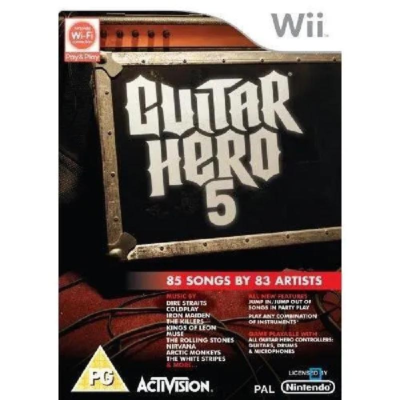 Jeu Wii Guitar Hero 5 