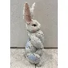 large grey bunny statue jim shore heartwood creek enesco 6001601