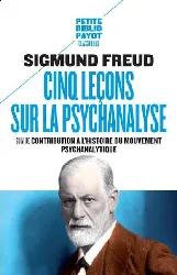 livre cinq leçons sur la psychanalyse suivi de contribution l'histoire du