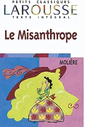 livre le misanthrope comédie