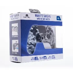 manette ps4 freaks and geeks sans fil camouflage clair avec prise jack