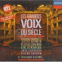 cd les grandes voix du siecle pavarotti, domingo, norman, carreras orch. chefs divers