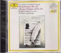 cd mozart symphonies n.38 &39 herbert von karajan, berliner