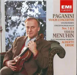 cd paganini, yehudi menuhin, royal philharmonic orchestra, alberto erede - violin concertos nos. 1 & 2 (1961)