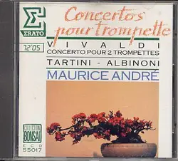 cd vivaldi, tartini, albinoni - maurice andré - concertos pour trompette (1987)