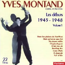 cd yves montand les debuts 1945-1948 volume 1