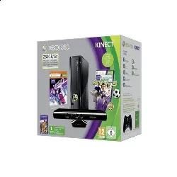console microsoft xbox 360 slim 250go noir pack kinect