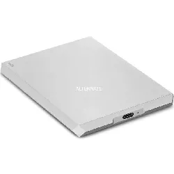 disque dur externe (portable) lacie 2 to usb 3.1 gen 2 usb-c lune argentée sthg2000400