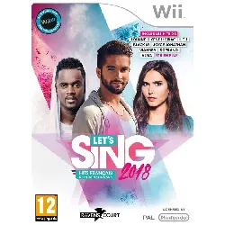 jeu wii let's sing 2018 hits français et internationaux