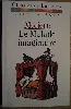 livre la malade imaginaire moliere