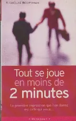 livre tout se joue en moins de 2 minutes nicholas boothman