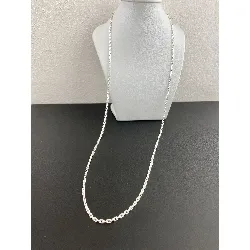 long chaîne en argent maille forçat argent 925 millième (22 ct) 10,22g